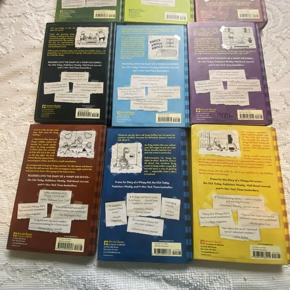 Diary Of Wimpy Kid Book Set 9 In All‎ Literacy Classroom Homeschool